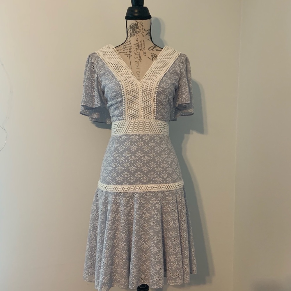 Gianni Bini Alice Lace Eyelet Dress NWT